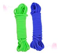 HONMEET 2pcs Elastic Jump Rope Meters for Outdoor School Sports Rubber Bands Green Blue Fun Skipping Game for Boys