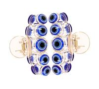 HONMEET 2pcs Evil Eyes Decorative Clips for Women Jaw Hair Clips for Hair for Makeup Washing Face and Daily Use