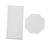 HONMEET 2pcs Eyelash Glass Gasket Eyelash Extension Tools Lashes Tool Faux Buns Adhesive Holder Graft Eyelashes Gasket Lash Volume Tray Eyelash Extension Supplies False Lashes Holder