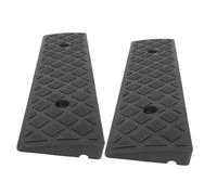 HONMEET 2pcs Heavy Duty Rubber Car Curb Ramps High for Driveway Sidewalk Door Thresholds Easy Install Shock Absorbing Multi-purpose Ramps for Cars Utvs Wheelchairs