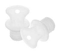 HONMEET 2pcs Hot Water Bottle Stopper Plastic White Replaceable Plug for Hot Water Sack Leakproof Seal
