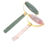 HONMEET 2pcs Jade Roller for Face Massage Smooth Facial Roller for Skin Tightening Eye Puffiness Relief and Relaxation Suitable for Women and Men