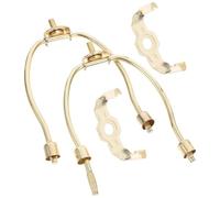 HONMEET 2pcs Lamp Shade Harp Holder Support with Horn Design Metal Frame Iron Versatile Use Secure Connection for DIY Lighting Accessories Enthusiasts