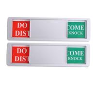 HONMEET 2Pcs Magnetic Privacy Slider Sign Do Not Disturb Door Indicator for Office Conference Restroom Occupied Vacant Door Signs for Home and Meeting Use