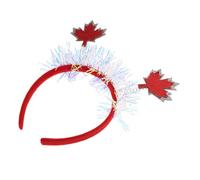 HONMEET 2pcs Maple Leaf Headband Tinsel Hair Accessories for Canadian National Day Festival Parties and Celebrations Unique Women Headdress for Festive Events
