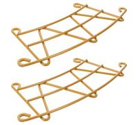HONMEET 2pcs Metal Bird Feeder Perch Extensions for Outdoor Smart Feeders Weather-resistant Replacement Platforms with Washers Easy Install Accessories Compatible with Bird Buddy