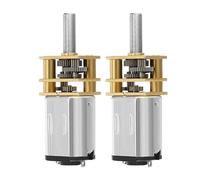 HONMEET 2Pcs Micro Electric Speed Reduction Motors N20 8Mm D-Shaft 3-6V High Torque Gear Drive Motors for DIY Rc and Robotics