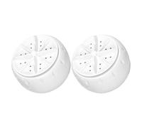 HONMEET 2pcs Mini Portable Washing Machine for Garment and Clothes, Plastic Material with Powerful Cleaning and Gentle Care for Underwear, for Rv and Travel Use