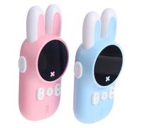 HONMEET 2pcs Mini Wireless with Rabbit Antenna Sound and Stable Signal Up to Portable Two-way Radio for Outdoor Play and Festivals