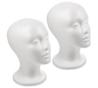 HONMEET 2pcs Model Mannequin for Wig Hat Scarf Display Lightweight and Portable Display for Salon and Store Use for Photography and Art Learning