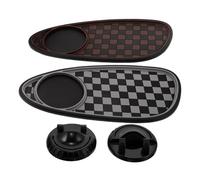 HONMEET 2pcs Multifunction Car Phone Holder with Temporary Parking Number Anti-slip Dashboard Mat Cellphone Stand for Secure Mounting and Car Interior Compatible with Vehicles Black Brown