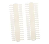 HONMEET 2pcs Nail Display Board 72-tip Long Strip Single-sided Nail Polish Palette Natural Color Practicing Card for Art Salon Training and Diy Use