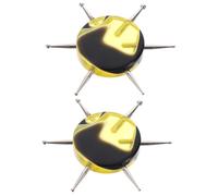 HONMEET 2pcs Nail Dotting Tool with Acrylic Handle for Precise Nail Art and Pottery Detailing Lightweight Ergonomic Design for DIY Crafts Clay Ceramics and Manicure Painting