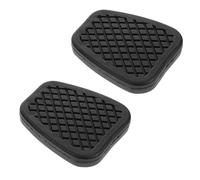 HONMEET 2Pcs Non Slip Car Foot Pedal Covers Durable Rubber Brake and Clutch Pad Replacement Enhanced Grip for Safe Driving Easy to Clean Automotive Parts