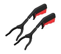 HONMEET 2pcs Plastic Claw Trash Grabber with Precision Teeth Ergonomic Handle Lightweight Litter Picker for Adults and Elderly Mobility Aid Tool for Picking Up Groceries Leaves and Trash