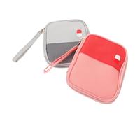 HONMEET 2Pcs Portable Emergency Survival Kits for Traveling Medicine Storage Bags with Large Capacity and Compact Design Assorted Pink and Gray Colors for Outdoor Use