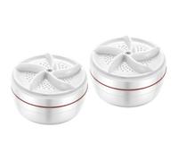 HONMEET 2pcs Portable Mini Washing Machine Compact Usb-powered Washer for Underwear Socks for Travel Rv Use Lightweight Design Deep Cleaning Effect