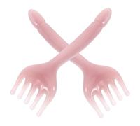 HONMEET 2pcs Resin Five-Claw Scalp Massager Comb Handheld Gua Sha Tool for Head Face Neck Relaxation Portable Travel-Friendly Multifunctional Massage for Stress Relief and Acupoint Therapy