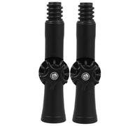 HONMEET 2pcs Rotatable Extension Pole Angle Joint Adapters with American Threaded Screws, Universal Adjustable Mop Roller Pole Connector for Cleaning Tools Accessories in Black