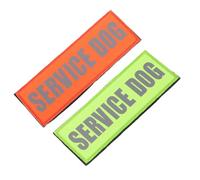 HONMEET 2pcs Service Dog Patches Reflective Service Dog Gear Removable Fabric Label for Working Dog and Guide Dog Outdoor Training