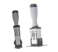 HONMEET 2pcs Small Handheld Date Stamp Clear Legible Date Stamper for Contracts Certificates Documents Office Home Use Multipurpose Design