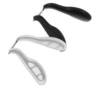 HONMEET 2pcs Soft Non-slip Glasses Pads for Skin-friendly Silicone Type Replacement Eyeglass Cushions Anti-deformation Frame Supplies Black and White