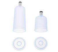 HONMEET 2pcs Split-Type Airbrush Paint Cup Detachable Paint Pigment Cup for Airbrush Painting 20ml 40ml Plastic Easy Cleaning