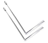 HONMEET 2pcs Stainless Steel Dowsing Rods Lightweight Foldable Divining Accessories for Water Detection with Simple Shape, Portable Paranormal Dowsing Tool for Outdoor Use