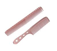 HONMEET 2pcs Stainless Steel Hair Combs Fine Hairstyling Tools Rose for Professional Hairdressing Massage Comb for Home and Salon Use Skin-friendly Design