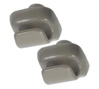 HONMEET 2pcs Sun Visor Hook Clips for Car High-strength PP Sun Visor Retainer Bracket Compact Design for Glare Protection and Interior Fit Easy Installation Grey