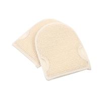 HONMEET 2pcs Thickened Double-sided Exfoliating Bath Gloves Cotton-linen Shower Scrub Mitts for Dead Skin Removal Body and Back Cleansing Comfortable and Bathing Scrubbers for Smooth Skin