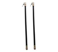 HONMEET 2pcs Tire Inflator Hose with Alloy Joint Flexible Air Pump Extension for Car Motorcycle Portable Air Compressor Accessory with Chuck