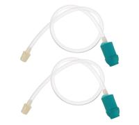 HONMEET 2pcs Transparent Home Cupping Extension Tubes with Hand Pump Compatible Cupping Suction Parts Vacuum Hose for Dry and Wet Body Therapy