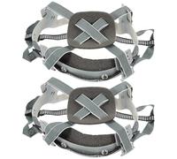 HONMEET 2Pcs Universal Hard Hat Liner Insert with 4-Point Button Fastening, Plastic Fabric Hybrid Safety Helmet Accessories for Construction Men