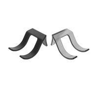 HONMEET 2pcs Wall Mounted Hair Dryer Holder Rack Dual Fork Stand for Bathroom Styling Tools Organizer Dirt-resistant Hair Care Support for Dryers and Curling Irons