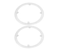 HONMEET 2pcs White 48T 4-Hole Bike Crankset Chainring Guard Cover, Mountain Bicycle Chainwheel Protective Shield for Road and, Sturdy Cycle Sprocket Protection Plate