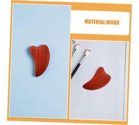 HONMEET 2pcs Wooden Heart Shape Gua Sha Tools for Face and Body Massage Natural Wood Scraping Plates for Neck and Full Body Muscle Relaxation Skin-Friendly Health Massager