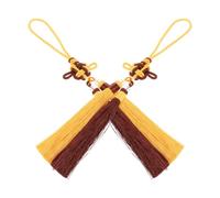 HONMEET 2pcs Wushu Sword Accessory - Tai Sword Tassel - Decorative Jian Tassel - Polyester Sword Cord for Martial Arts Training Traditional Prop