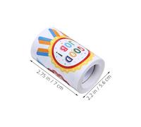 HONMEET 2rolls Motivational Teacher Stickers Adhesive Reward Labels Medal Designs for Classroom and Home Use Encouraging Accomplishments