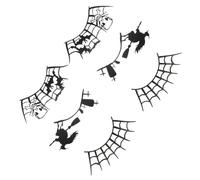 HONMEET 3 Pairs Halloween False Eyelashes Black Paper Lashes Costume Cosmetic Lashes Makeup Eyelash Spider Web Eyelashes Halloween Costume Fancy Dress Faux Eyelash Bat Eyelashes Polyester