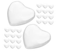 HONMEET 30pcs Glass Nail Polish Display Beads Nail Art Tips Sticks Chart Shapes Chart for Salon