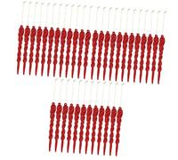 HONMEET 36 pcs Tree Winter Year Pendants Acrylic for Red Hanging Twisted Adorn Icicles Shatterproof Christmas New Pendant DIY Icicle Adornments Xmas Party Ornaments Chic Glitter