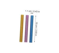 HONMEET 36pcs Colored Hot Glue Sticks for Crafts EVA Material Quick Melting Strong Adhesion DIY Handmade Art Supplies for Home Decoration and Restoration