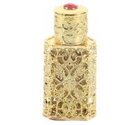 HONMEET 3ml Gold Glass Perfume Bottle Vintage Egyptian Style Refillable Mini Fragrance Dispenser for Travel and DIY Scent Storage
