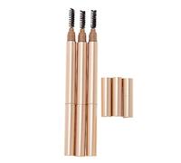 HONMEET 3pcs Brow Pencil Dual-ended Eyebrow Pencils for Easy Application Smudge Makeup Accessories for Women