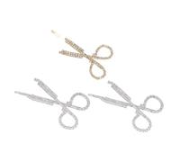 HONMEET 3PCS Delicate Fashion Hair Clips Silver and Gold Chic Decorative Hairpins for Women Stylish Accessories for Weddings Proms Parties