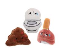 HONMEET 3pcs Fluffy Poop Plush Hair Clips Set Cute Cartoon Cloth Side Bang Clip Thin Hair Accessories Keeps Hairstyle Neat and Tidy for Girls and Women