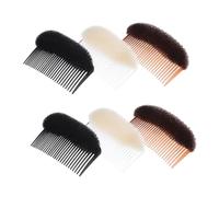 HONMEET 3pcs Hair Volume Base Pads Fluffy Invisible Hair Comb Clips for Women Large Coverage Lightweight Scalp-friendly Styling Accessories for Everyday Travel and Office Use