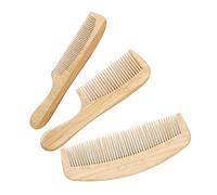 HONMEET 3pcs Long Bamboo and Comb Bamboo Fine Tooth Comb for Men Portable for Hair Styling for Travel Use