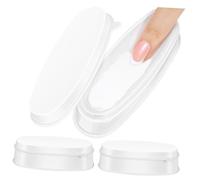 HONMEET 3pcs Plastic Dipping Powder Containers Lightweight Nail Manicure Holders for French Tip Polish and Loose Powder Application Portable and Easy to Clean for Professional and Home Use